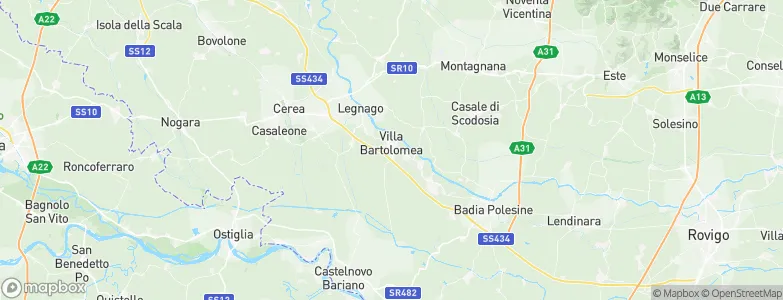 Villa Bartolomea, Italy Map