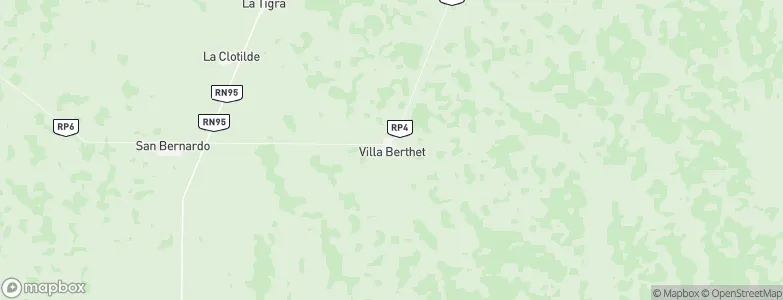 Villa Berthet, Argentina Map