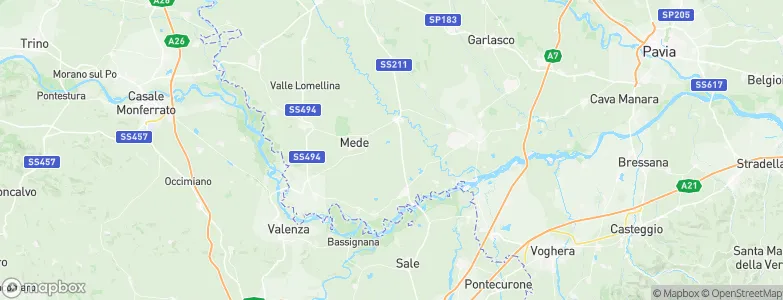 Villa Biscossi, Italy Map