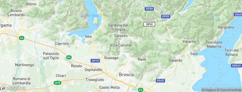 Villa Carcina, Italy Map
