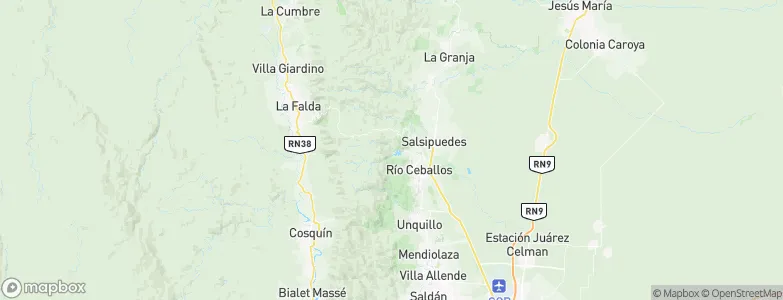Villa Colanchanga, Argentina Map
