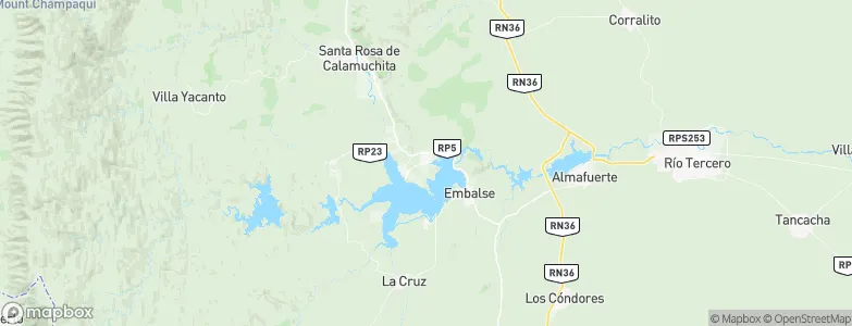 Villa del Dique, Argentina Map
