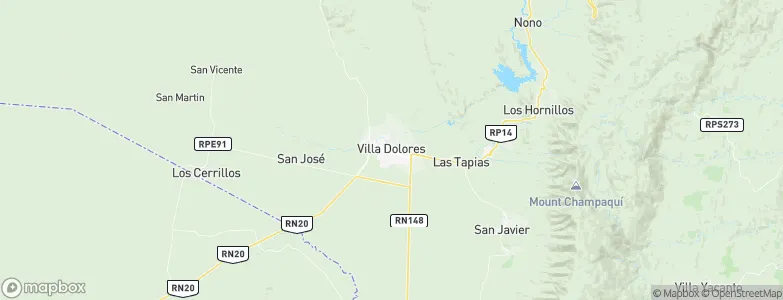 Villa Dolores, Argentina Map