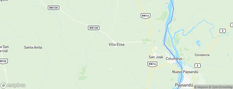 Villa Elisa, Argentina Map