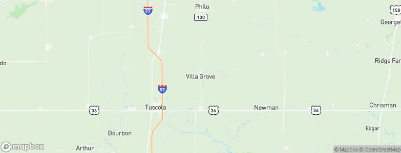 Villa Grove, United States Map