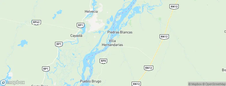 Villa Hernandarias, Argentina Map