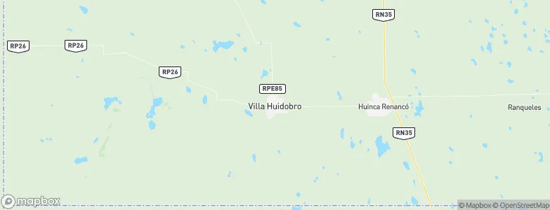 Villa Huidobro, Argentina Map