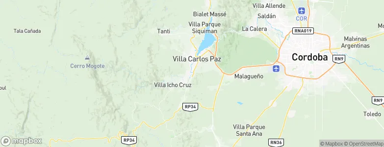 Villa Independencia, Argentina Map