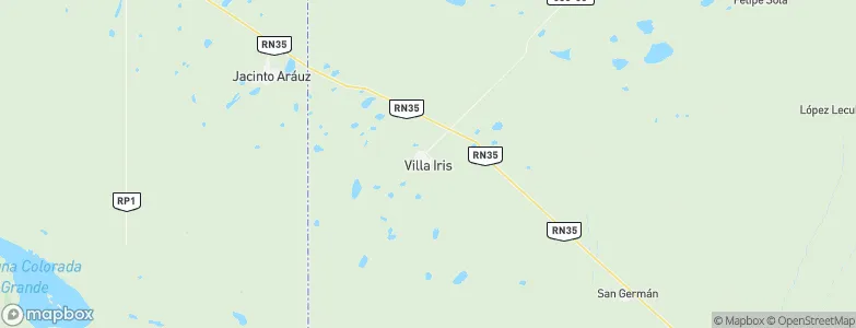 Villa Iris, Argentina Map