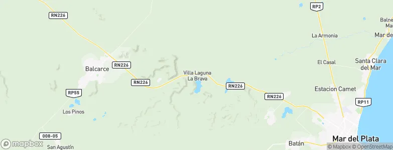 Villa Laguna Brava, Argentina Map
