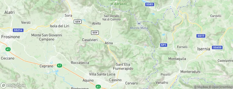 Villa Latina, Italy Map