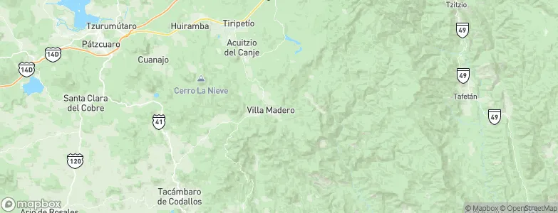 Villa Madero, Mexico Map