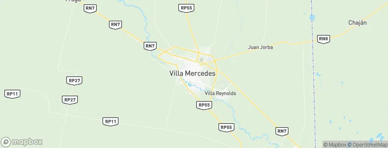 Villa Mercedes, Argentina Map
