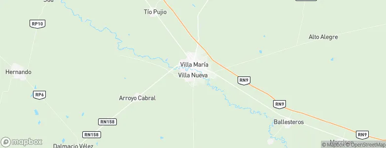 Villa Nueva, Argentina Map