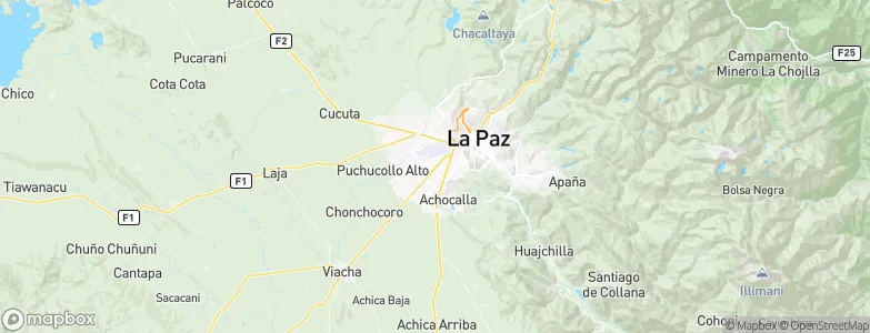 Villa Pacajes, Bolivia Map