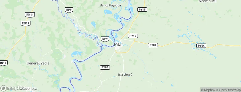Villa Pilar, Paraguay Map