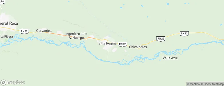 Villa Regina, Argentina Map