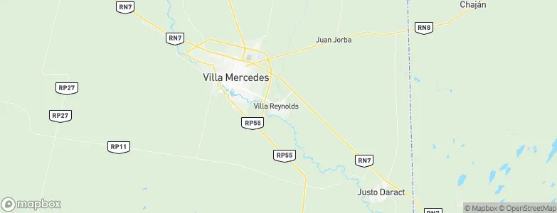 Villa Reynolds, Argentina Map