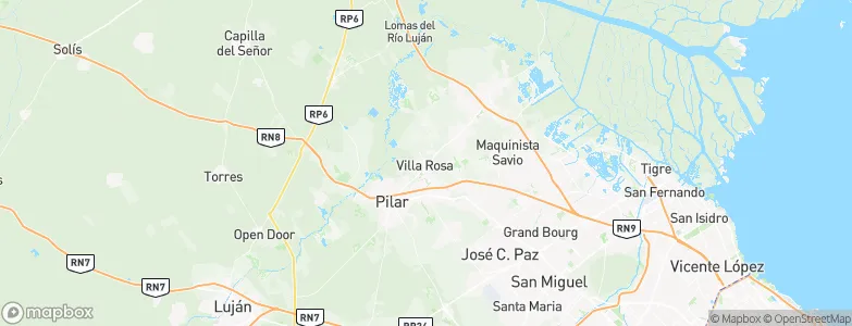 Villa Rosa, Argentina Map