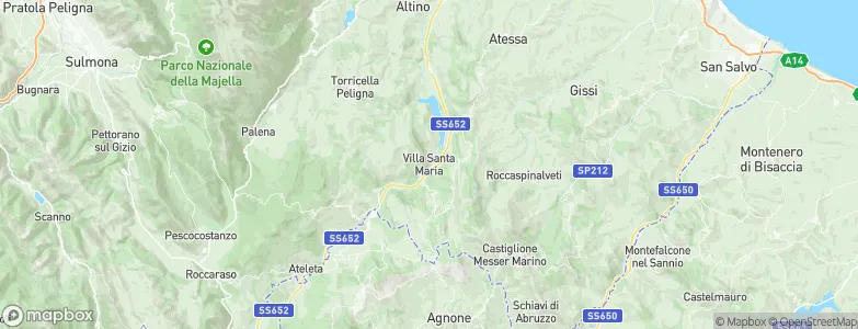 Villa Santa Maria, Italy Map