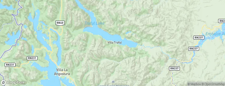 Villa Traful, Argentina Map