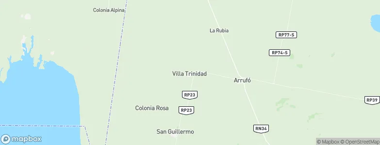 Villa Trinidad, Argentina Map