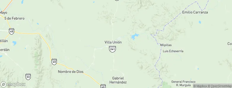 Villa Unión, Mexico Map