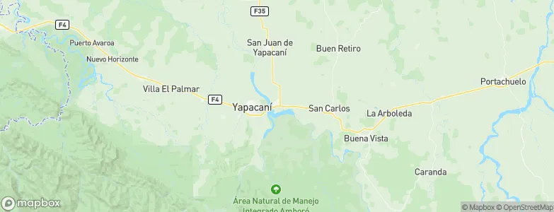 Villa Yapacaní, Bolivia Map
