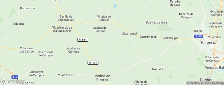 Villabaruz de Campos, Spain Map
