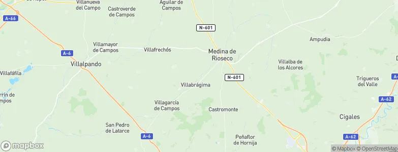 Villabrágima, Spain Map