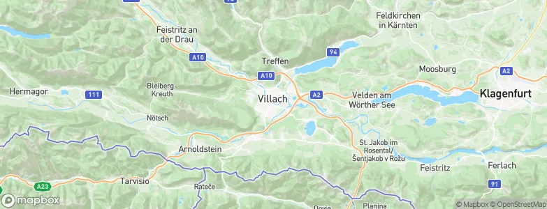 Villach Stadt, Austria Map