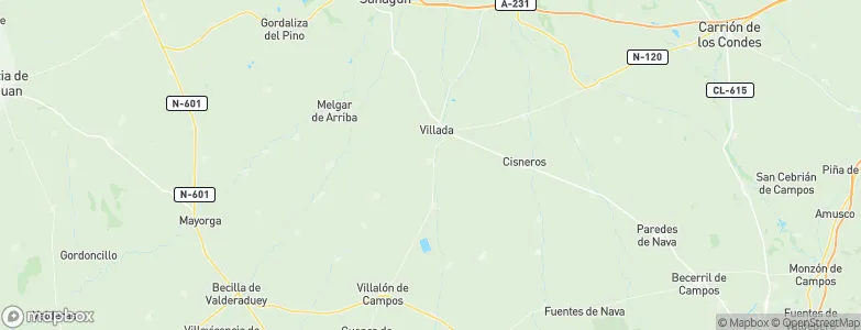 Villacidaler, Spain Map