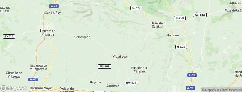 Villadiego, Spain Map