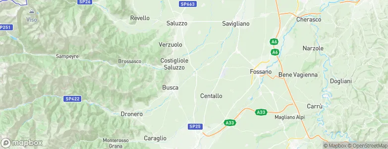 Villafalletto, Italy Map