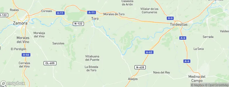 Villafranca de Duero, Spain Map