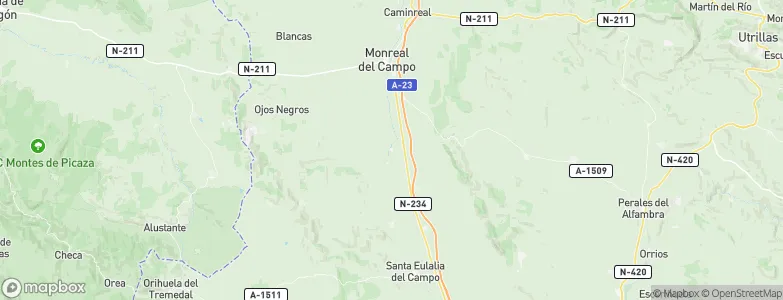 Villafranca del Campo, Spain Map