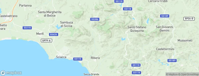 Villafranca Sicula, Italy Map