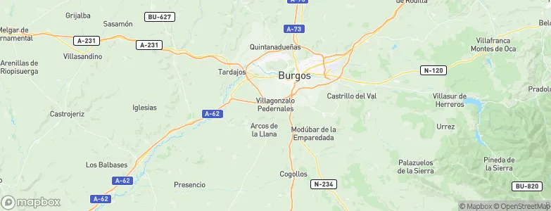 Villagonzalo Pedernales, Spain Map