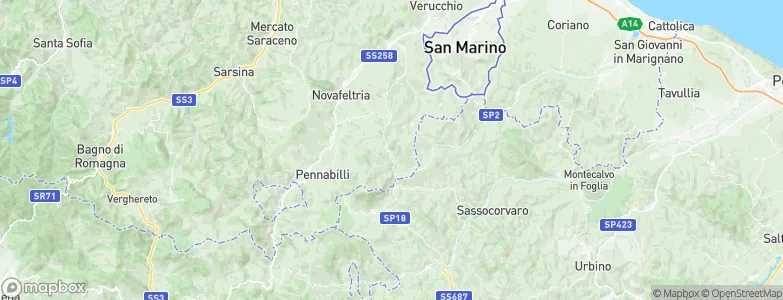 Villagrande, Italy Map