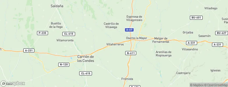 Villaherreros, Spain Map