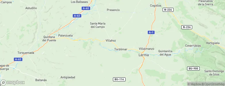 Villahoz, Spain Map