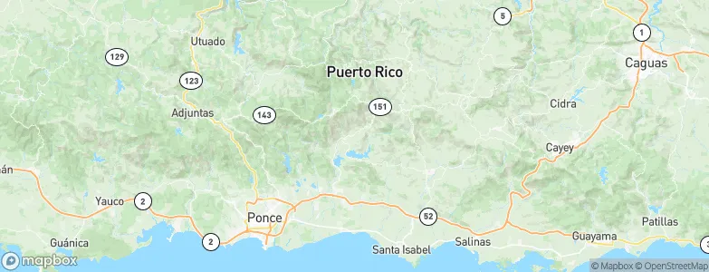 Villalba, Puerto Rico Map
