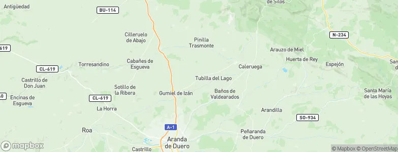 Villalbilla de Gumiel, Spain Map