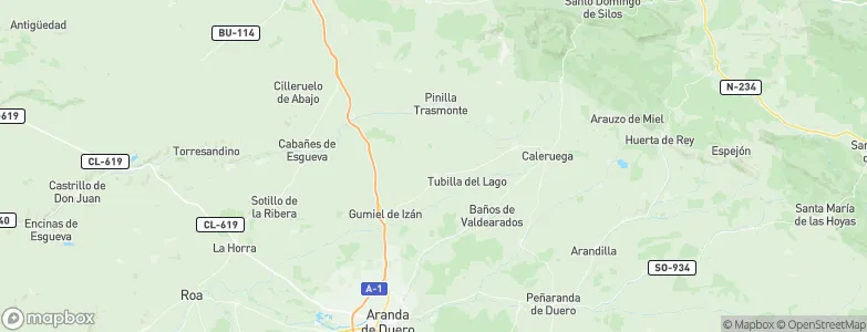 Villalbilla de Gumiel, Spain Map