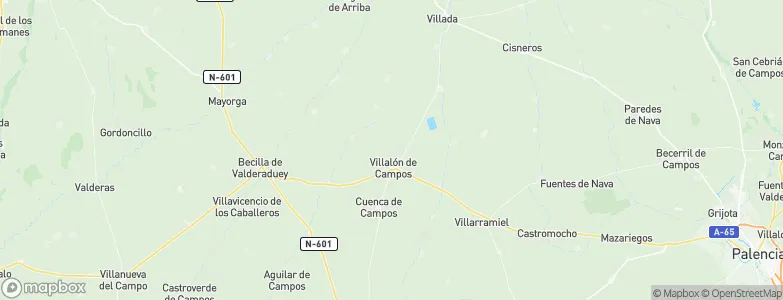Villalón de Campos, Spain Map