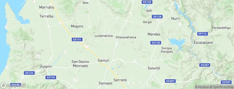 Villamar, Italy Map