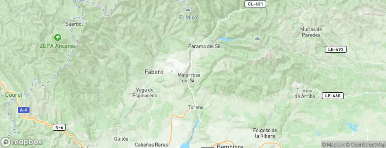 Villamartín del Sil, Spain Map