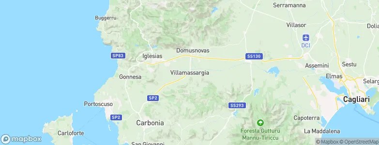 Villamassargia, Italy Map