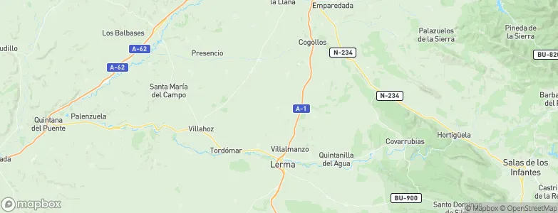 Villamayor de los Montes, Spain Map