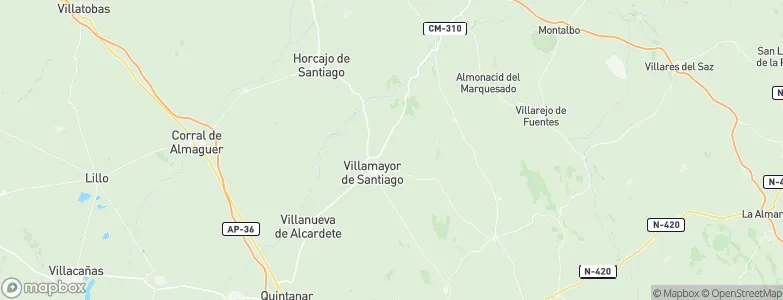 Villamayor de Santiago, Spain Map
